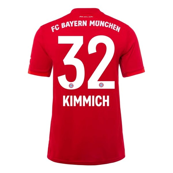 Camiseta Bayern Munich NO.32 Kimmich Primera equipo 2019-20 Rojo